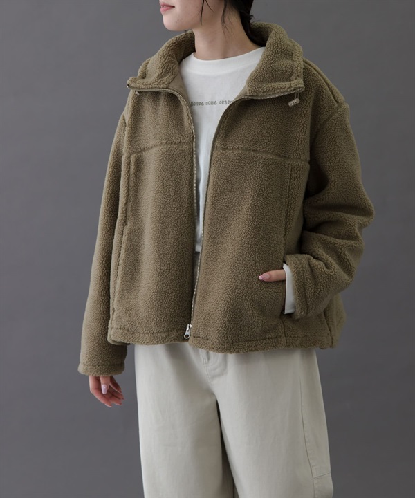FORK&SPOON 立領絨毛夾克