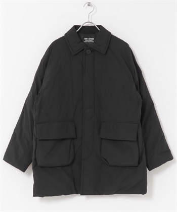 FORK&SPOON SORONA巴爾瑪肯領大衣(黑色-1-BLACK)