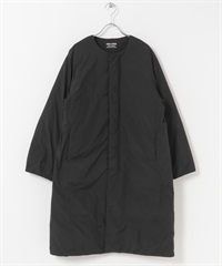 FORK&SPOON SORONA無領大衣(黑色-1-BLACK)