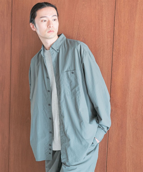 【別注】BURLAP OUTFITTER / 尼龍扣領襯衫