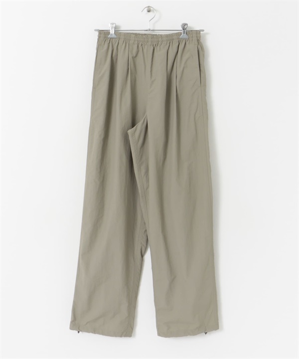 【別注】BURLAP OUTFITTER / 尼龍寬鬆長褲(卡其膚色-M-BEIGE)