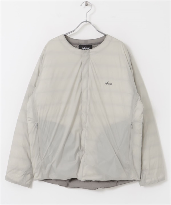 【別注】NANGA / INNER DOWN JACKET 無領內搭羽絨外套(象牙白-M-IVORY)