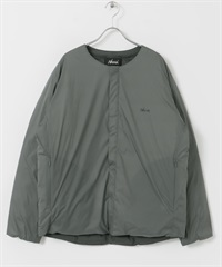【別注】NANGA / INNER DOWN JACKET 無領內搭羽絨外套(銀藍色-M-其他灰色)