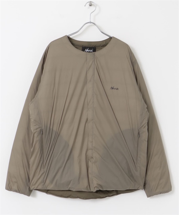 【別注】NANGA / INNER DOWN JACKET 無領內搭羽絨外套(摩卡色-M-MOCHA)