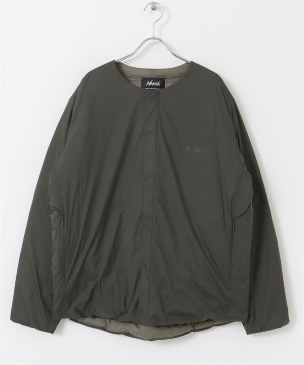 【別注】NANGA / INNER DOWN JACKET 無領內搭羽絨外套(深棕色-M-DARK BROWN)