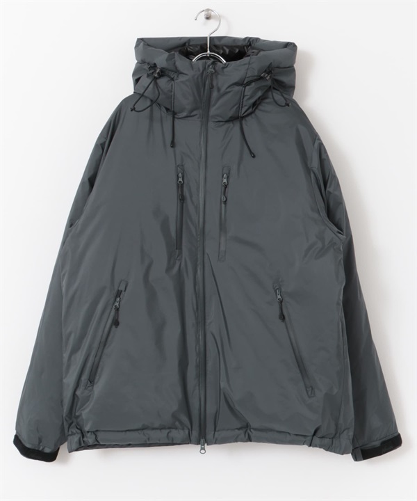 【別注】NANGA / AURORA-TEX® DOWN PARKA 防水連帽羽絨外套(其他灰色-M-CHARCOAL GRAY)