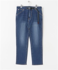 【別注】GRAMICCI / 舒適修身牛仔褲(深色仿舊-M-INDIGO BLUE)