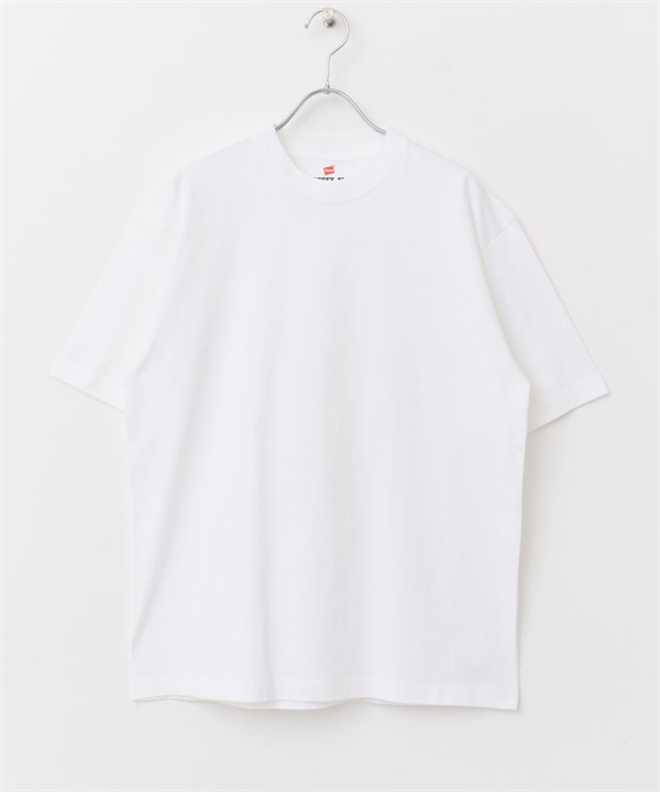 【別注】Hanes / BEEFY-T合身短袖T恤(白色-M-WHITE)