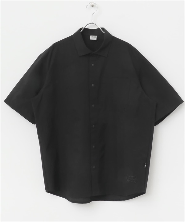 【別注】Marmot / DOTAIR 短袖襯衫(黑色-M-BLACK)