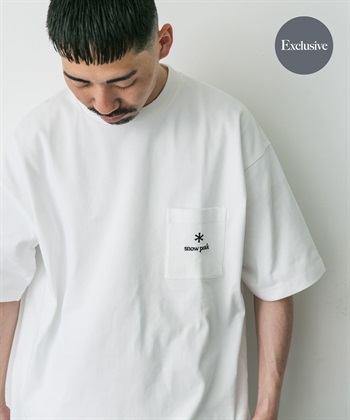 【別注】Snow Peak / 刺繡LOGO口袋T恤