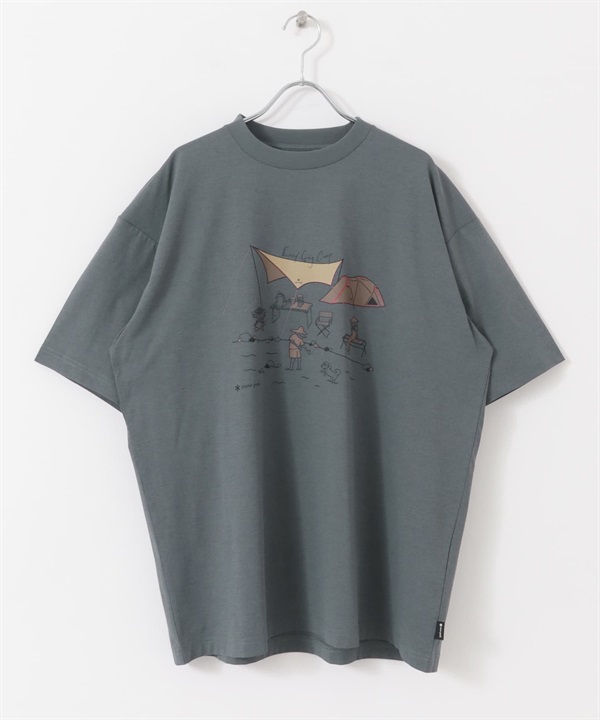 【別注】Snow Peak / WaterActive T恤(灰色-M-GRAY)