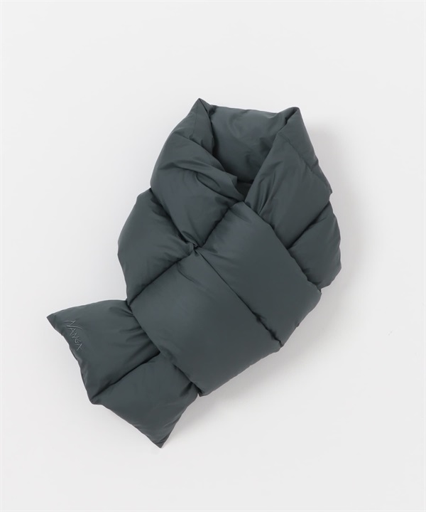 【別注】NANGA / 羽絨圍巾(煙燻藍色-one-BLUE)