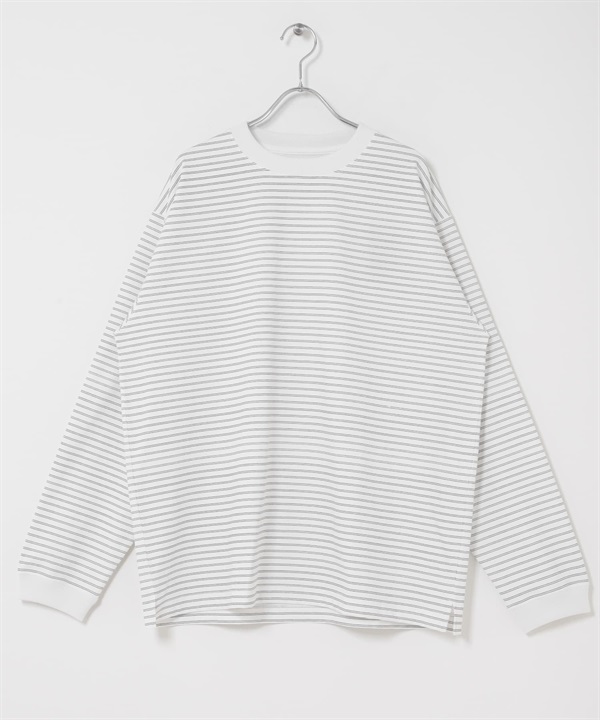 吸水速乾涼感長袖T恤(白色x黑色-M-其他白色)