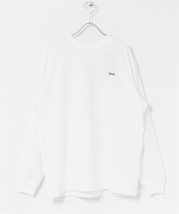 【別注】PENNEYS / THE FOX刺繡長袖T恤(白色-M-WHITE)