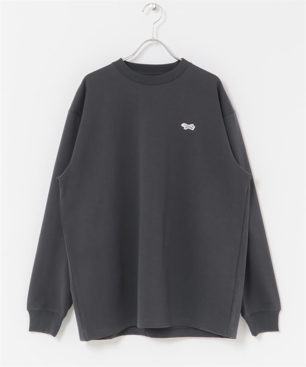【別注】PENNEYS / THE FOX刺繡長袖T恤(炭灰色-M-CHARCOAL GRAY)