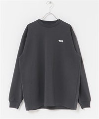 【別注】PENNEYS / THE FOX刺繡長袖T恤(炭灰色-M-CHARCOAL GRAY)