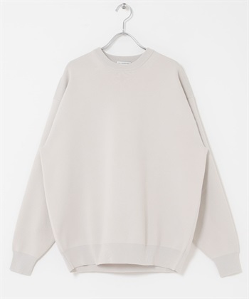 『UR TECH Renew Knit 』圓領套衫(灰膚色-M-GRAY)