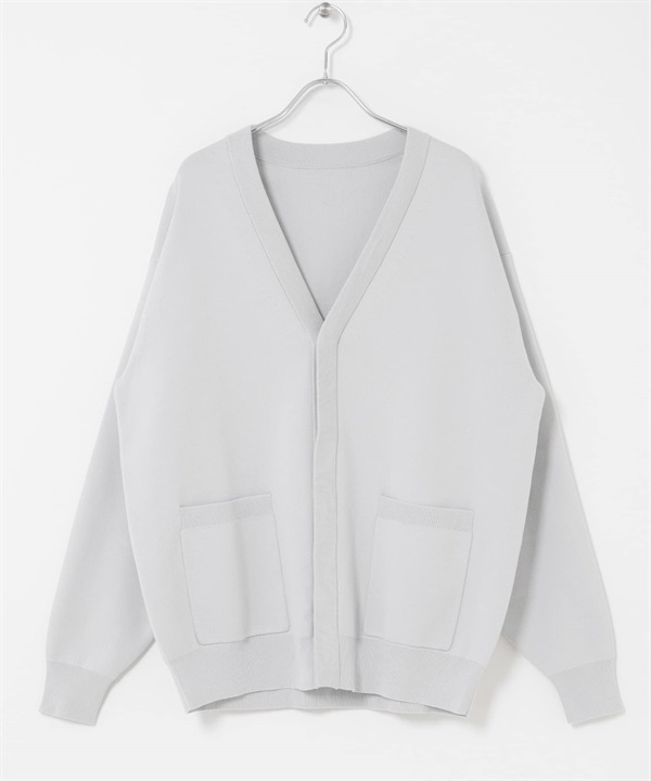 『UR TECH Renew Knit 』V領開襟衫(灰色-M-GRAY)