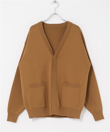 『UR TECH Renew Knit 』V領開襟衫(淺棕色-L-其他棕色)