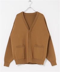 『UR TECH Renew Knit 』V領開襟衫(淺棕色-M-其他棕色)