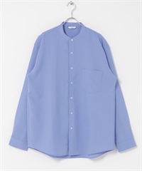 CEOα極乾爽立領長袖襯衫(寶藍色-M-ROYAL BLUE)