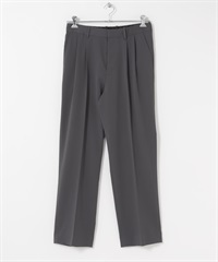 『UR TECH完聲 』雙褶寬褲(炭灰色-S-CHARCOAL GRAY)