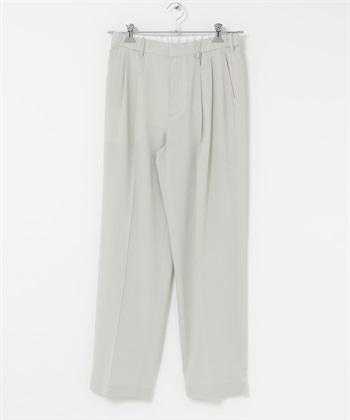 EASY CARE/速乾/UV CUT雙褶寬褲(石灰色-M-其他白色)