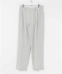 EASY CARE/速乾/UV CUT雙褶寬褲(石灰色-M-其他白色)