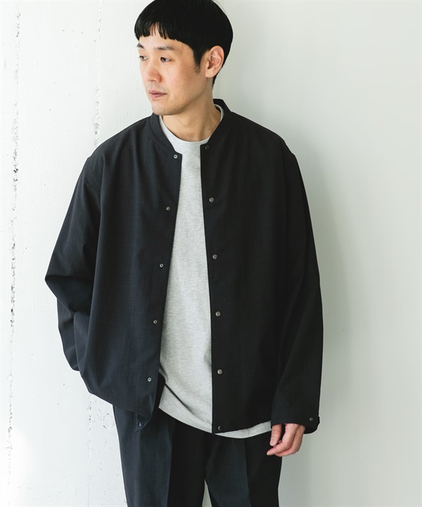 EASY CARE/速乾/UV CUT無領輕量夾克