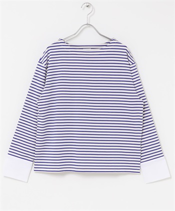 拼接橫紋套衫(米色x藍色-FREE-OFF WHITE)