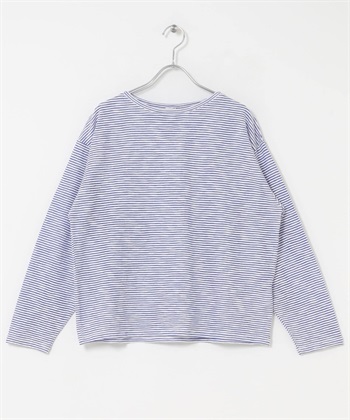 粗節紗細橫紋T恤