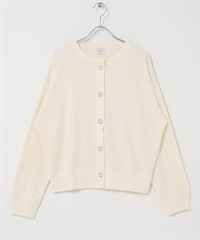 輕盈圓編羅紋開襟衫(原色-FREE-NATURAL)