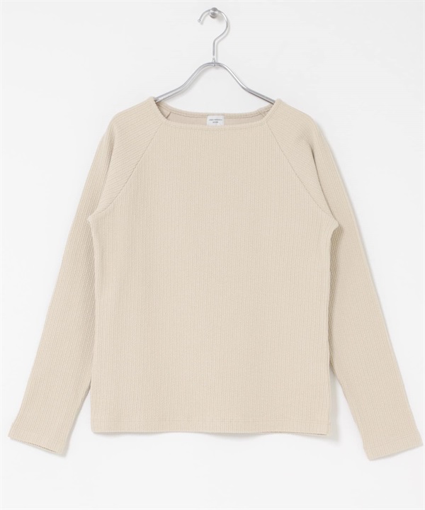 方領羅紋套衫(淺膚色-FREE-L.BEIGE)