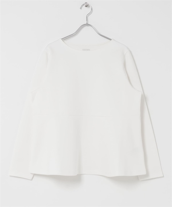 羅馬布荷葉下襬套衫(米色-FREE-OFF WHITE)