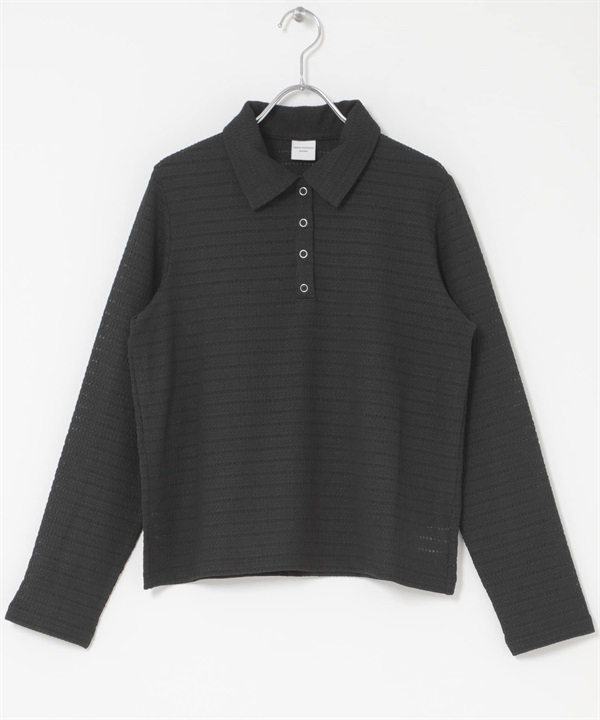 鏤空蕾絲襯衫(黑色-FREE-BLACK)