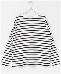 橫紋寬版套衫(黑色-FREE-BLACK)