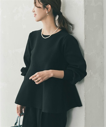 荷葉下襬針織衫