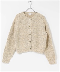 混色紗針織開襟衫(黃色-FREE-YELLOW)