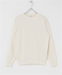 有機棉圓領套衫(米色-FREE-OFF WHITE)