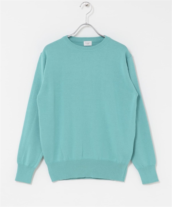 有機棉圓領套衫(藍色-FREE-BLUE)