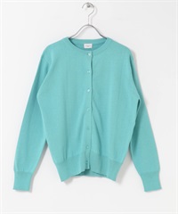 有機棉圓領開襟衫(藍色-FREE-BLUE)