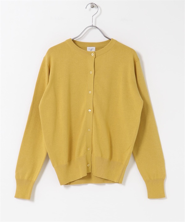 有機棉圓領開襟衫(黃色-FREE-YELLOW)