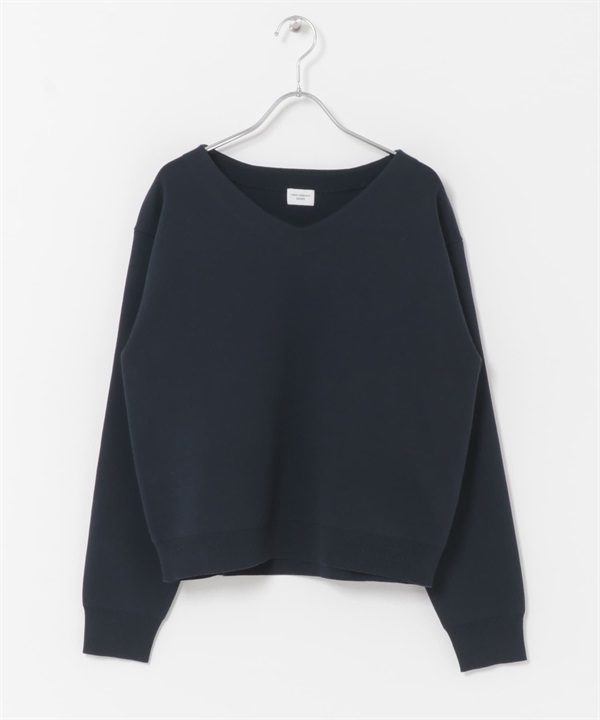 『UR TECH Renew Knit 』V領套衫(藏青色-FREE-NAVY)