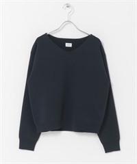 『UR TECH Renew Knit 』V領套衫(藏青色-FREE-NAVY)