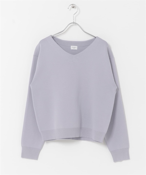 『UR TECH Renew Knit 』V領套衫(薰衣草紫-FREE-LAVENDER)