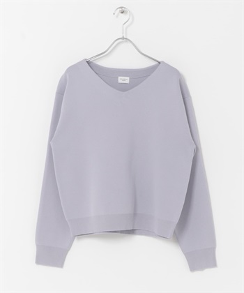 『UR TECH Renew Knit 』V領套衫(薰衣草紫-FREE-LAVENDER)