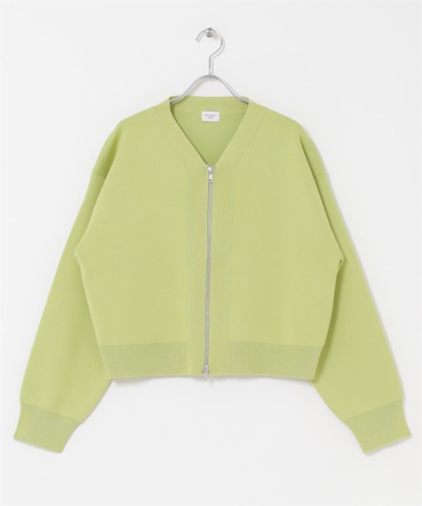 『UR TECH Renew Knit 』V領拉鍊開襟衫(開心果綠-FREE-其他綠色)