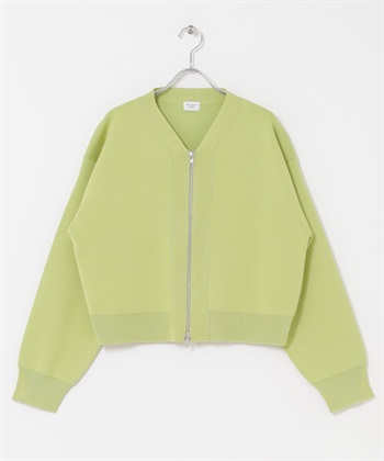 『UR TECH Renew Knit 』V領拉鍊開襟衫(開心果綠-FREE-其他綠色)