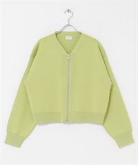 『UR TECH Renew Knit 』V領拉鍊開襟衫(開心果綠-FREE-其他綠色)