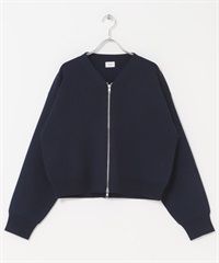 『UR TECH Renew Knit 』V領拉鍊開襟衫(藏青色-FREE-NAVY)